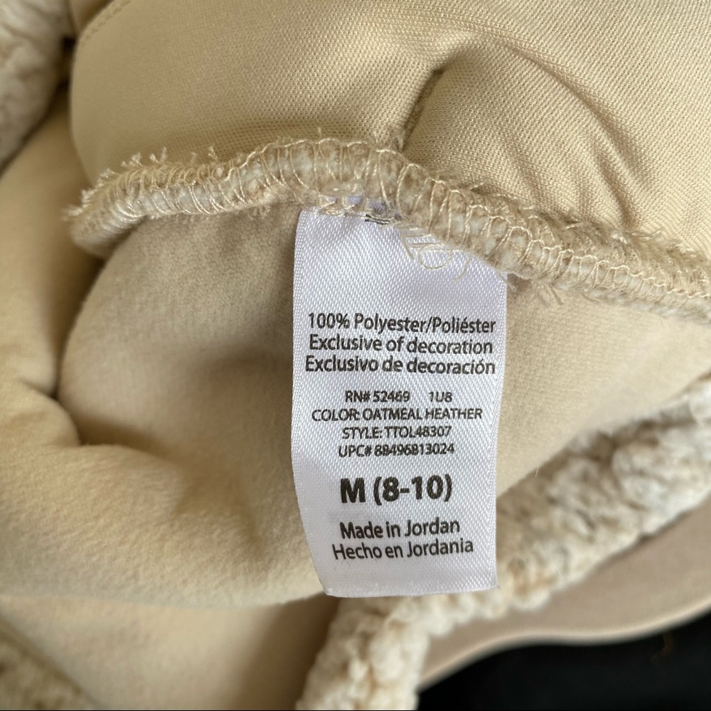 Time and Tru Cream Wooly Wubby Sherpa Pullover Sz. Medium - Picture 5 of 16